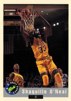1992 Classic Card Show Promos #11 Shaquille O'Neal Front