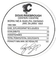 1984-85 Kellogg's Accordion Discs #NNO Doug Risebrough Back