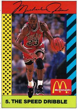 1990 McDonald's Sports Tips #5 Michael Jordan Front