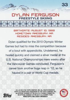 2014 Topps U.S. Olympic & Paralympic Team & Hopefuls - Bronze #33 Dylan Ferguson Back
