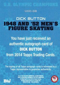 2014 Topps U.S. Olympic & Paralympic Team & Hopefuls - Champions Autographs #UOC-DB Dick Button Back