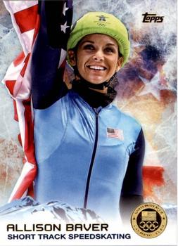 2014 Topps U.S. Olympic & Paralympic Team & Hopefuls - Gold #6 Allison Baver Front