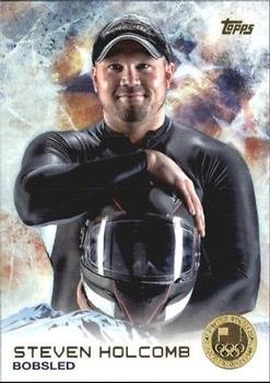 2014 Topps U.S. Olympic & Paralympic Team & Hopefuls - Gold #45 Steven Holcomb Front
