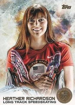 2014 Topps U.S. Olympic & Paralympic Team & Hopefuls - Gold #72 Heather Richardson Front