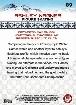 2014 Topps U.S. Olympic & Paralympic Team & Hopefuls - Gold #89 Ashley Wagner Back