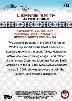 2014 Topps U.S. Olympic & Paralympic Team & Hopefuls - Gold Rainbow #78 Leanne Smith Back