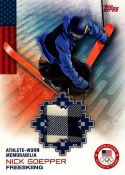 2014 Topps U.S. Olympic & Paralympic Team & Hopefuls - Relics #OR-NG Nick Goepper Front