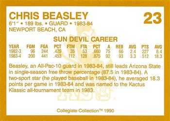 1990-91 Collegiate Collection Arizona State Sun Devils #23 Chris Beasley Back