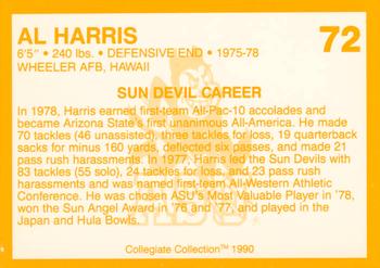 1990-91 Collegiate Collection Arizona State Sun Devils #72 Al Harris Back