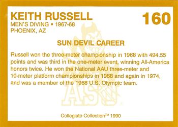1990-91 Collegiate Collection Arizona State Sun Devils #160 Keith Russell Back