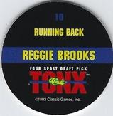 1993 Classic Four Sport - Tonx #10 Reggie Brooks Back