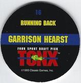 1993 Classic Four Sport - Tonx #16 Garrison Hearst Back