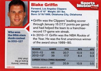 2013 Sports Illustrated for Kids #212 Blake Griffin Back