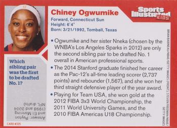 2014 Sports Illustrated for Kids #335 Chiney Ogwumike Back