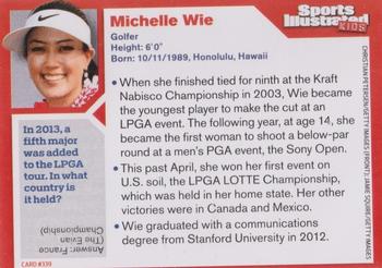 2014 Sports Illustrated for Kids #339 Michelle Wie Back