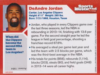 2014 Sports Illustrated for Kids #369 DeAndre Jordan Back