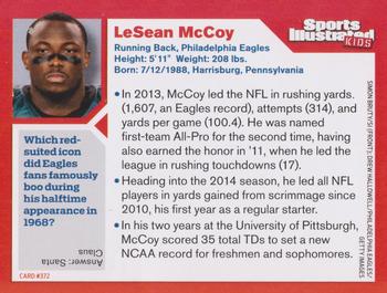 2014 Sports Illustrated for Kids #372 LeSean McCoy Back