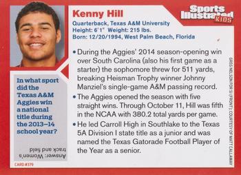2014 Sports Illustrated for Kids #379 Kenny Hill Back