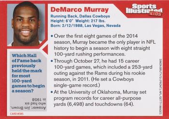 2014 Sports Illustrated for Kids #387 DeMarco Murray Back
