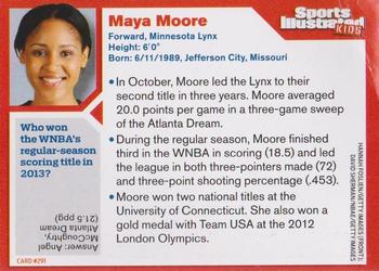 2014 Sports Illustrated for Kids #291 Maya Moore Back