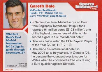 2014 Sports Illustrated for Kids #294 Gareth Bale Back