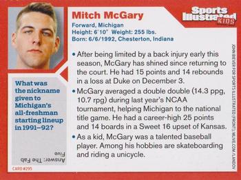 2014 Sports Illustrated for Kids #295 Mitch McGary Back