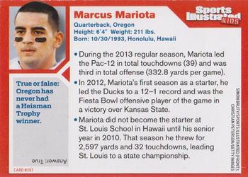 2014 Sports Illustrated for Kids #297 Marcus Mariota Back