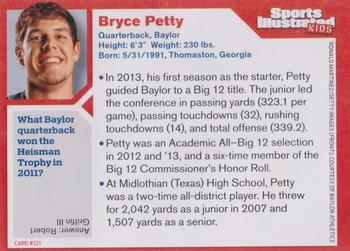 2014 Sports Illustrated for Kids #321 Bryce Petty Back