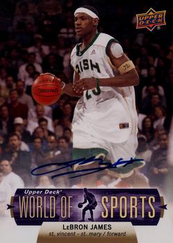 2011 Upper Deck World of Sports - Autographs #33 LeBron James Front
