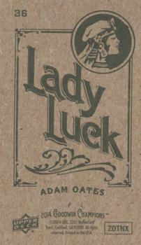 2014 Upper Deck Goodwin Champions - Mini Green Lady Luck Back #36 Adam Oates Back