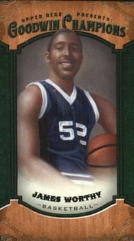 2014 Upper Deck Goodwin Champions - Mini Green Lady Luck Back #121 James Worthy Front
