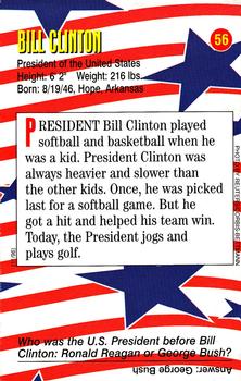 1996-98 Sports Illustrated for Kids Oversized #56 Bill Clinton Back