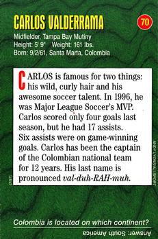 1996-98 Sports Illustrated for Kids Oversized #70 Carlos Valderrama Back