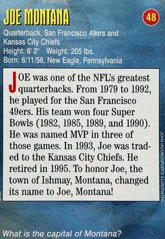 1996-98 Sports Illustrated for Kids Oversized #48 Joe Montana Back