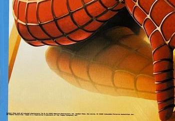 2002 Topps Spider-Man - Spider-Sense Glow Puzzle #7 Green Goblin Back