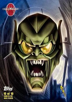 2002 Topps Spider-Man - Spider-Sense Glow Puzzle #10 Green Goblin Front