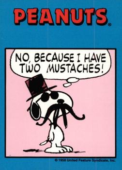 1992 ProSport Specialties Peanuts Classics #5 No. Because I have two mustaches Front