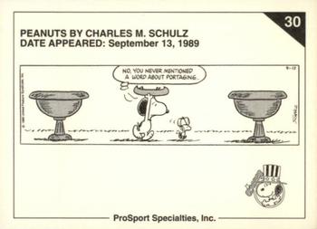 1992 ProSport Specialties Peanuts Classics #30 No, you never mentioned a word about portaging Back