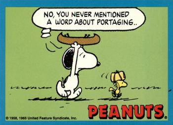 1992 ProSport Specialties Peanuts Classics #30 No, you never mentioned a word about portaging Front