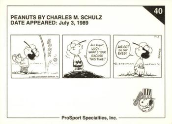 1992 ProSport Specialties Peanuts Classics #40 Bonk Back