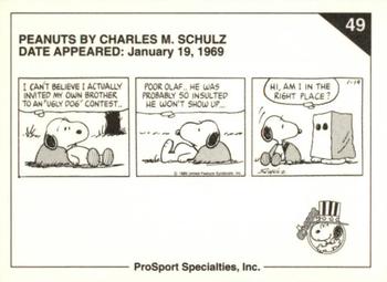 1992 ProSport Specialties Peanuts Classics #49 Hi, am I in the right place? Back