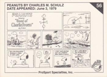 1992 ProSport Specialties Peanuts Classics #56 no caption.  dated June 3, 1979 Back