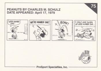 1992 ProSport Specialties Peanuts Classics #75 We're number one! Back