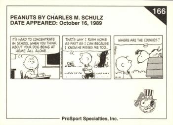 1992 ProSport Specialties Peanuts Classics #166 Where are the cookies? Back