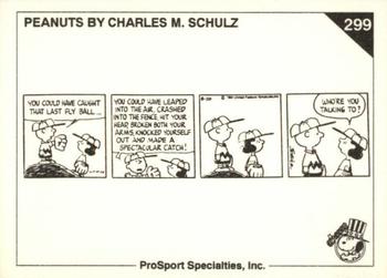 1992 ProSport Specialties Peanuts Classics #299 Who're you talking to? Back