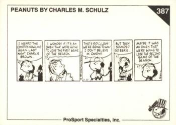1992 ProSport Specialties Peanuts Classics #387 That's ridiculous! We're going to win! I don't beli Back