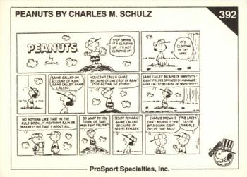 1992 ProSport Specialties Peanuts Classics #392 Stop saying it's clouding up! It's NOT clouding up! Back