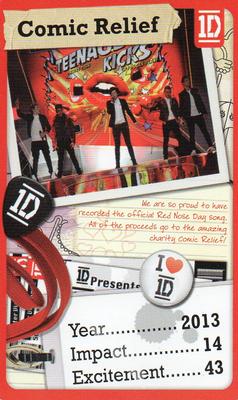2013 Top Trumps One Direction Minis #NNO Comic Relief Front
