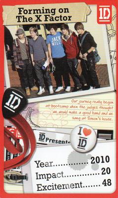 2013 Top Trumps One Direction Minis #NNO Forming On The X Factor Front