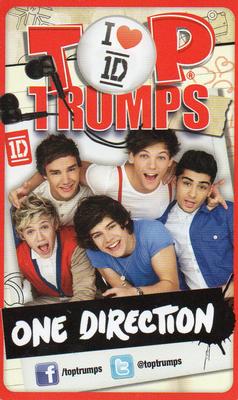 2013 Top Trumps One Direction Minis #NNO Madison Square Gardens Back